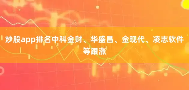炒股app排名中科金财、华盛昌、金现代、凌志软件等跟涨